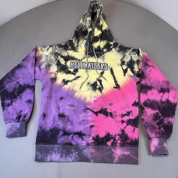 Hellraisers Assholes*s* Live Forever Hoodie Pullover Sweatshirt Tie Dye - Small - Picture 2 of 5